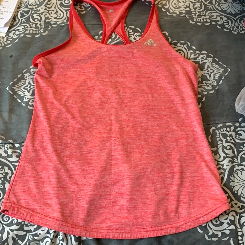 NEW pink adidas workout top